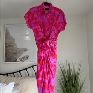 DO+BE Pink and Red Floral Top